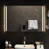 Lustra - vidaXL Lustro łazienkowe z LED, 90x60 cm - miniaturka - grafika 1