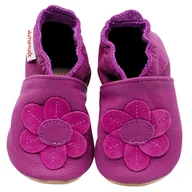 Buty dla dziewczynek - Stokrotka mono fiolet ekoTuptusie kapcie dziecięce FASTER - miniaturka - grafika 1