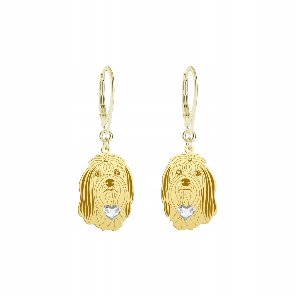 Kolczyki Złote Lwi Piesek 925 Biżuteria Kobieta Prezent GRAWER GRATIS