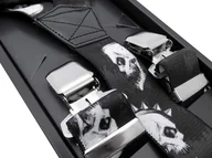 Dodatki do ubrań - Ciemne szelki do spodni - czaszki, punk SZ123 - miniaturka - grafika 1