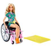 Lalki dla dziewczynek - Mattel Barbie Fashionistas Lalka Na Wozku Astra Grb93 Wb2 - miniaturka - grafika 1