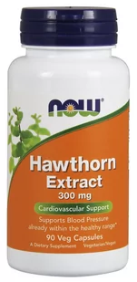 Now Foods NOW Hawthorn Extract 300mg 90vegcaps - Witaminy i minerały - miniaturka - grafika 2