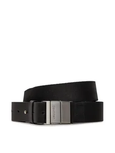 Calvin Klein Pasek Męski Iconic Plaque K50K510954 Czarny - Paski - miniaturka - grafika 1