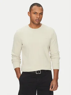BOSS Longsleeve Tempesto 50520725 Beżowy Regular Fit - Koszulki męskie - miniaturka - grafika 1