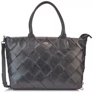Torebki damskie - baradello Women's Shopper, czarny, czarny - miniaturka - grafika 1