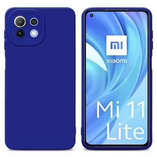 Pokrowiec Etui Do Xiaomi Mi 11 LITE (4G / 5G) / 11 LITE NE w FLUID NIEBIESKI TPU Silikonowe Obudowa Ochronny Case Cover Cadorabo - Etui i futerały do telefonów - miniaturka - grafika 1