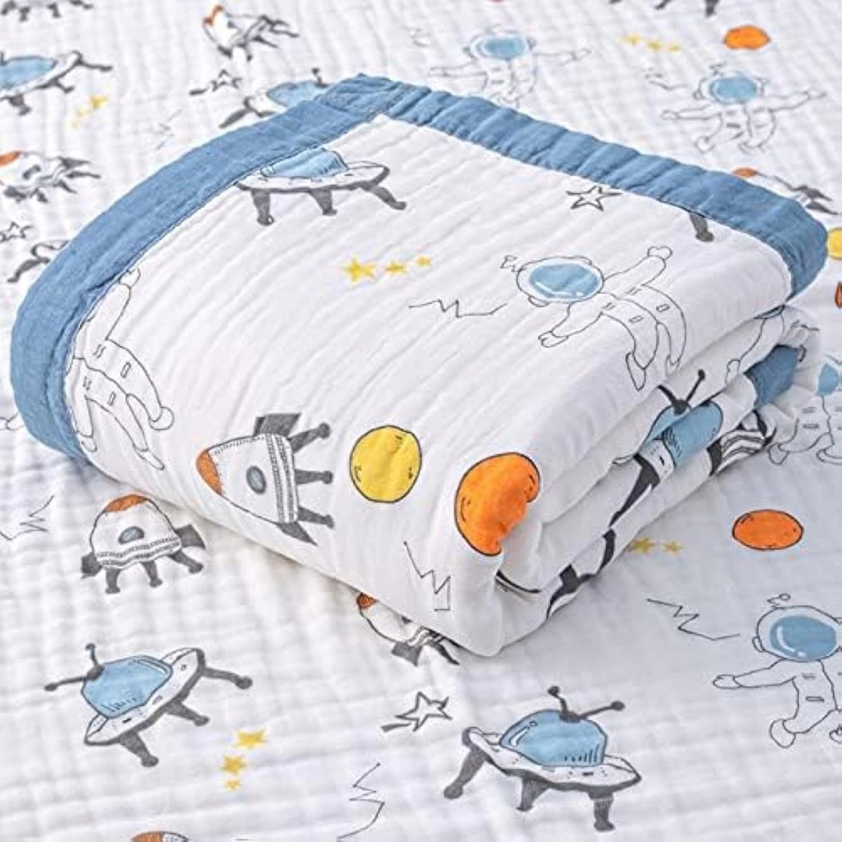 Kocyk Hivia 110 x 110cm niebieski