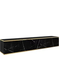 Szafki RTV - Szafka RTV-175 Czarny / Marmur Black Royal Oro Piaski Meble Marmur Black Royal, Czarny - miniaturka - grafika 1