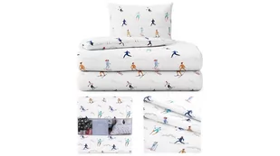 Flanelowa pościel jednoosobowa AmeliaHome Snuggy Aspen, 155x220 cm - Pościel - miniaturka - grafika 1