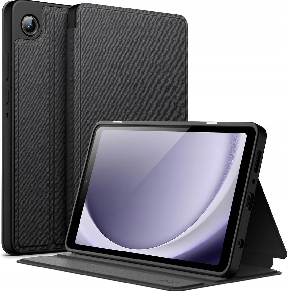 JETech Etui dla Samsung Galaxy Tab A11, Szczupły Podstawkę Folio Ochronna Osłona Tabletu, Wielokątowe Oglądanie (Czarny)