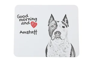 Amerykański Staffordshire terrier podkładka pod mysz z psem Art-Dog - Podkładki pod mysz - miniaturka - grafika 1
