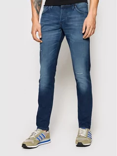 Spodnie męskie - Jack&Jones Jeansy Glenn 12194539 Niebieski Slim Fit - grafika 1