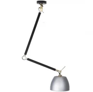 Lampy sufitowe - Metalowa lampa wisząca Zyta do kuchni czarna aluminium - miniaturka - grafika 1