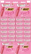 Maszynki do golenia i wkłady - BiC Pure 3 Lady, maszynka do golenia, 24 szt. - miniaturka - grafika 1