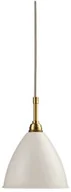 Lampy sufitowe - GUBI - Bestlite BL9 Lampa Wisząca Ø16 Mosiądz/Matowa Biała GUBI - miniaturka - grafika 1