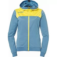 Kurtki damskie - Kempa Damska kurtka EMOTION 2.0 bluza z kapturem WOMEN kurtka, dove niebieski/limonkowy, XL - miniaturka - grafika 1