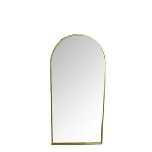 Lustro dekoracyjne w złotej ramie 57 x 27 x 5 cm - Lustra - miniaturka - grafika 1