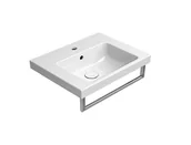 Umywalki - GSI Norm Umywalka wisząca lub wpuszczana w blat 50x40 cm biały połysk 8638111 - miniaturka - grafika 1