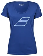 Koszulki sportowe damskie - Koszulka damska Babolat  Exercise Flag Tee Women Sodalite Blue S - miniaturka - grafika 1