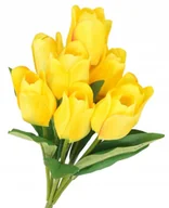 Sztuczne kwiaty - Tulipany Bukiet Tulipanów Gumowane Gumowe Jak Żywe - miniaturka - grafika 1