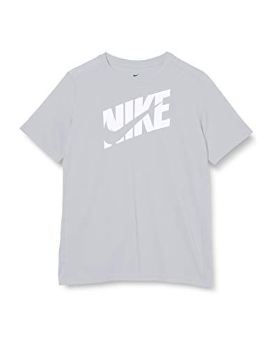 Nike chłopięcy B Nk Hbr+ Perf Top Ss T-shirt Lt Smoke Grey/(White) L