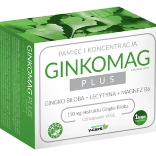 XENICO GINKOMAG PLUS  120 kapsułek 3347261 - Układ nerwowy - miniaturka - grafika 1
