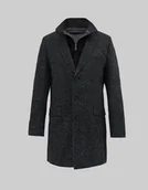 Płaszcze męskie - płaszcz sorianello czarny - miniaturka - grafika 1