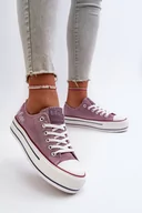 Trampki damskie - Trampki Damskie Na Grubej Podeszwie Lee Cooper LCW-24-31-2219 Fioletowe-39 - miniaturka - grafika 1