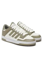 Buty dla dziewczynek - adidas Sneakersy Rapid Court Low JR0165 Zielony - miniaturka - grafika 1