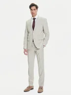 Garnitury - BOSS Garnitur H-Huge 50546099 Beżowy Slim Fit - miniaturka - grafika 1