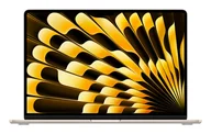 Laptopy - Apple MacBook Air Apple M M4 38,9 cm (15.3") 16 GB 512 GB SSD Wi-Fi 6E (802.11ax) macOS Sequoia Beżowy MW1K3D/A - miniaturka - grafika 1