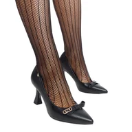 Czółenka - Czarne czółenka na słupku Vinceza - miniaturka - grafika 1