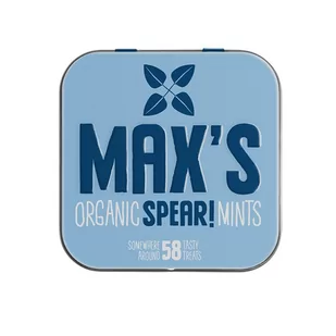 Max's Organic Miętuski miętowe Spear Mints 35g BIO - Cukierki - miniaturka - grafika 1