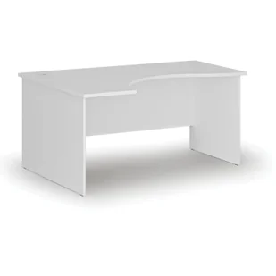 Biurko narożne PRIMO WHITE, 1600 x 1200 mm, lewe, białe - Biurka - miniaturka - grafika 1