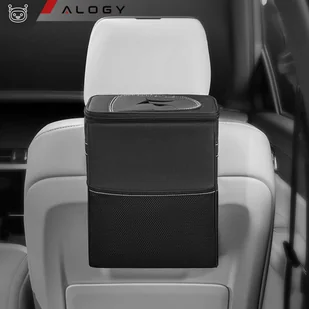 Samochodowy kosz na śmieci Organizer mini śmietnik na zagłówek fotel auta do samochodu czarny 8l torba termiczna Alogy - Pozostałe akcesoria do telefonów - miniaturka - grafika 15