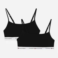 Biustonosze - Zestaw biustonoszy damskich Tommy Hilfiger UW0UW05528-0R7 XS 2 szt Czarny (8720637192498). Biustonosze damskie - miniaturka - grafika 1