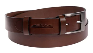 Pasek Skórzany Polska Galanteria (PL) "MOTYW GÓRSKI" Skóra Licowa EXTRA 30 mm CIEMNY BRĄZ - Paski Pasek Skórzany Polska Galanteria (PL) "MOTYW GÓRSKI" Skóra Licowa EXTRA 30 mm CIEMNY BRĄZ - Paski - miniaturka - grafika 1