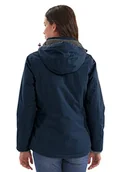 Kurtki damskie - Killtec Damska kurtka funkcyjna Nira z odpinanym kapturem niebieski dunkelnavy 54 - miniaturka - grafika 1