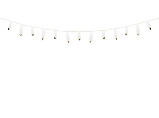 PartyDeco Girlanda "Piórka", biała, 160 cm GL15-008-019M - Gadżety dla niej i dla niego - miniaturka - grafika 1
