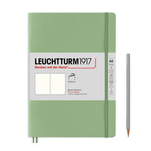 Notatnik Leuchtturm1917 Medium A5, miękka oprawa, gładki, sage - Notesy i bloczki - miniaturka - grafika 1