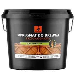 Dragon Impregnat przeciwogniowy koncentrat 1:6 5 kg - Farby i impregnaty do drewna - miniaturka - grafika 1