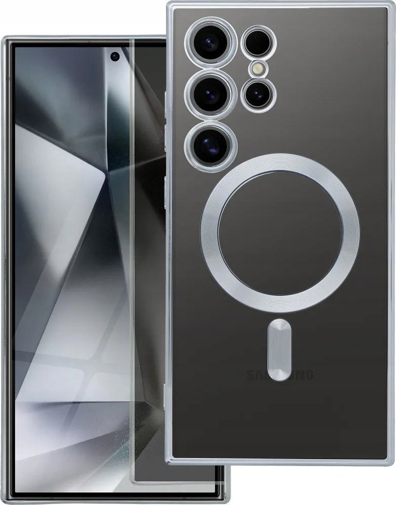 Futerał ELECTRO MAG COVER kompatybilny z MagSafe do SAMSUNG A36 srebrny