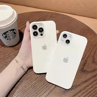 Etui i futerały do telefonów - Silikonowe etui na telefon iPhone 13 Biały - miniaturka - grafika 1