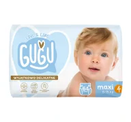 Pieluchy - Gugu Love & Care Premium pieluchy rozmiar 4 Maxi (8-15kg) 64 sztuki - miniaturka - grafika 1