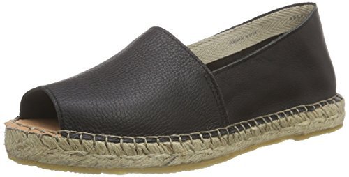 SELECTED FEMME Damskie espadryle Sfkamilla Peeptoe, czarny - czarny Black - 41 EU