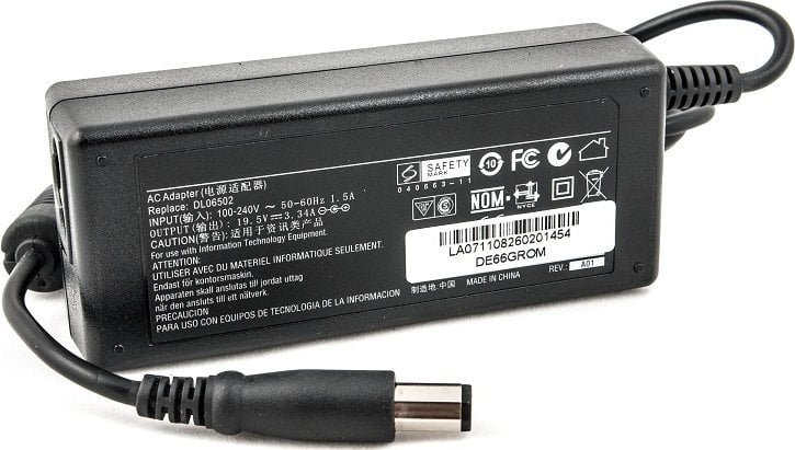 Zasilacz do laptopa Extra Digital Extra Digital Nešiojamo kompiuterio įkroviklis DELL 65W:19.5V, 3.34A