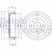 Bębny hamulcowe - DELPHI BĘBĘN HAMULCOWY BF366 BF366 - miniaturka - grafika 1