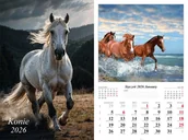 Kalendarze - Kalendarz ścienny 2026 Konie - kalendarz - miniaturka - grafika 1
