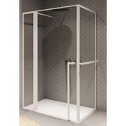 Kabiny prysznicowe - Riho Lucid GD203 kabina prysznicowa 120x80 cm prostokątna biały mat/szkło przezroczyste G005019122 - miniaturka - grafika 1