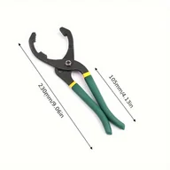 Inne - TEMU Klucz uniwersalny do filtrów oleju - rozmiary 10" i 12" - stal o wysokiej wytrzymałości, antypoślizgowy uchwyt, łatwa obsługa - odpowiedni do - miniaturka - grafika 1